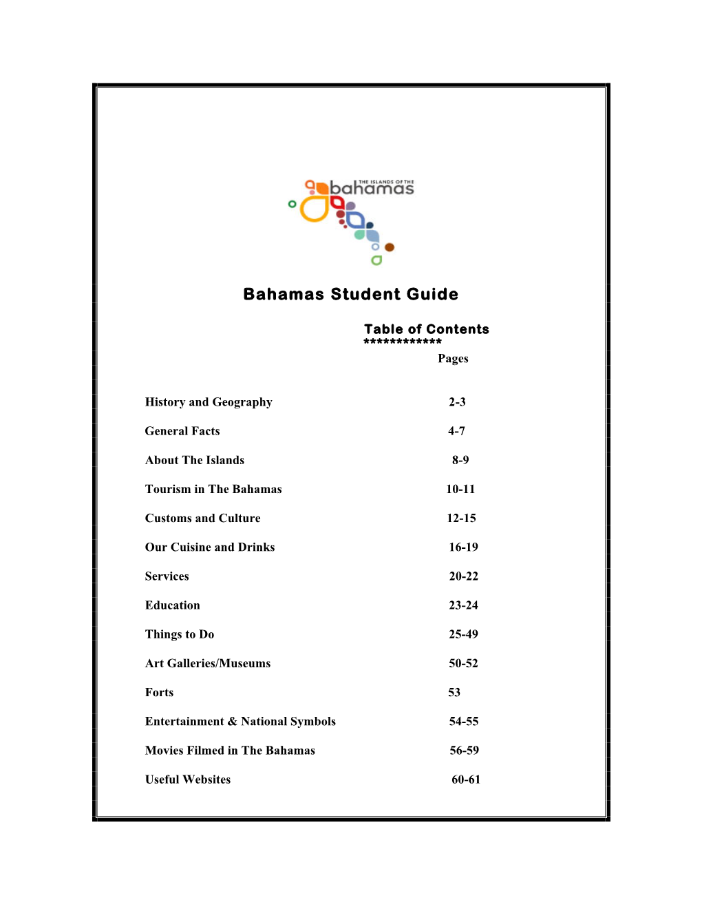 Student Handbook Update Sept 2009-10