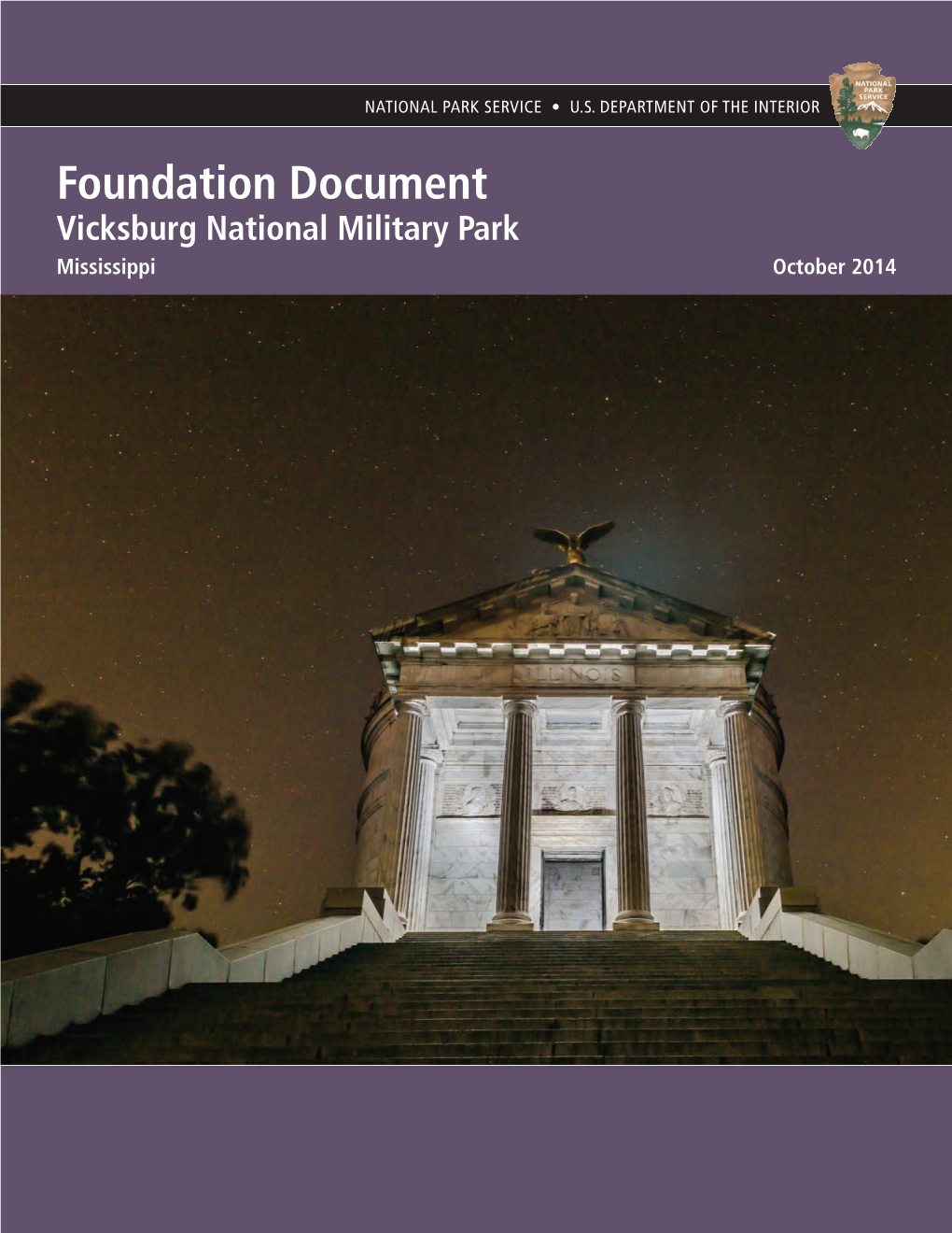 Foundation Document Vicksburg National Military Park Mississippi October 2014 Foundation Document