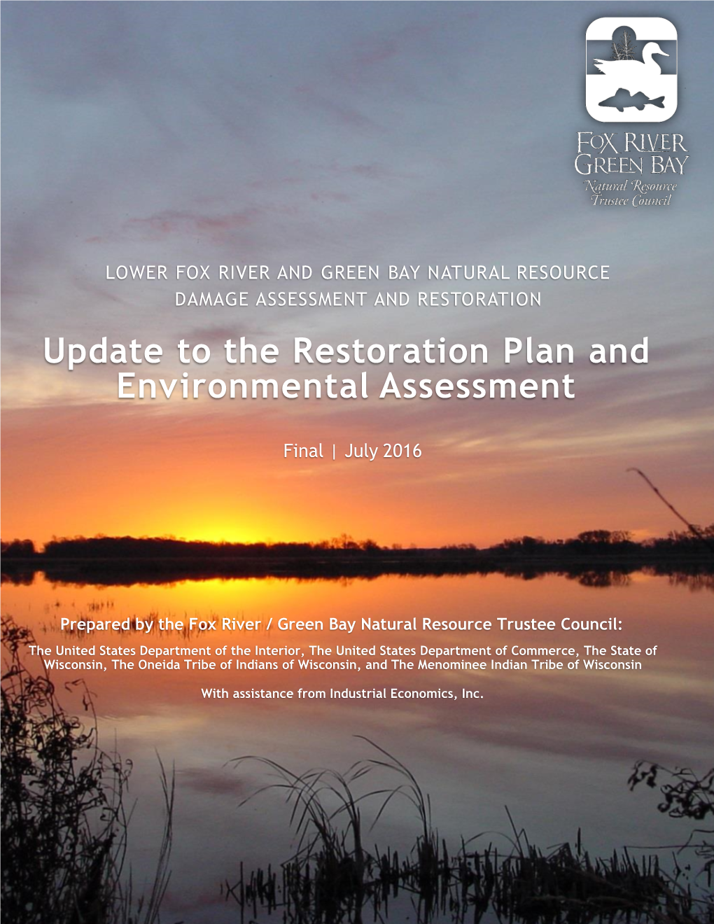 2016 Update to the Restoration Plan and Environmental Assessment