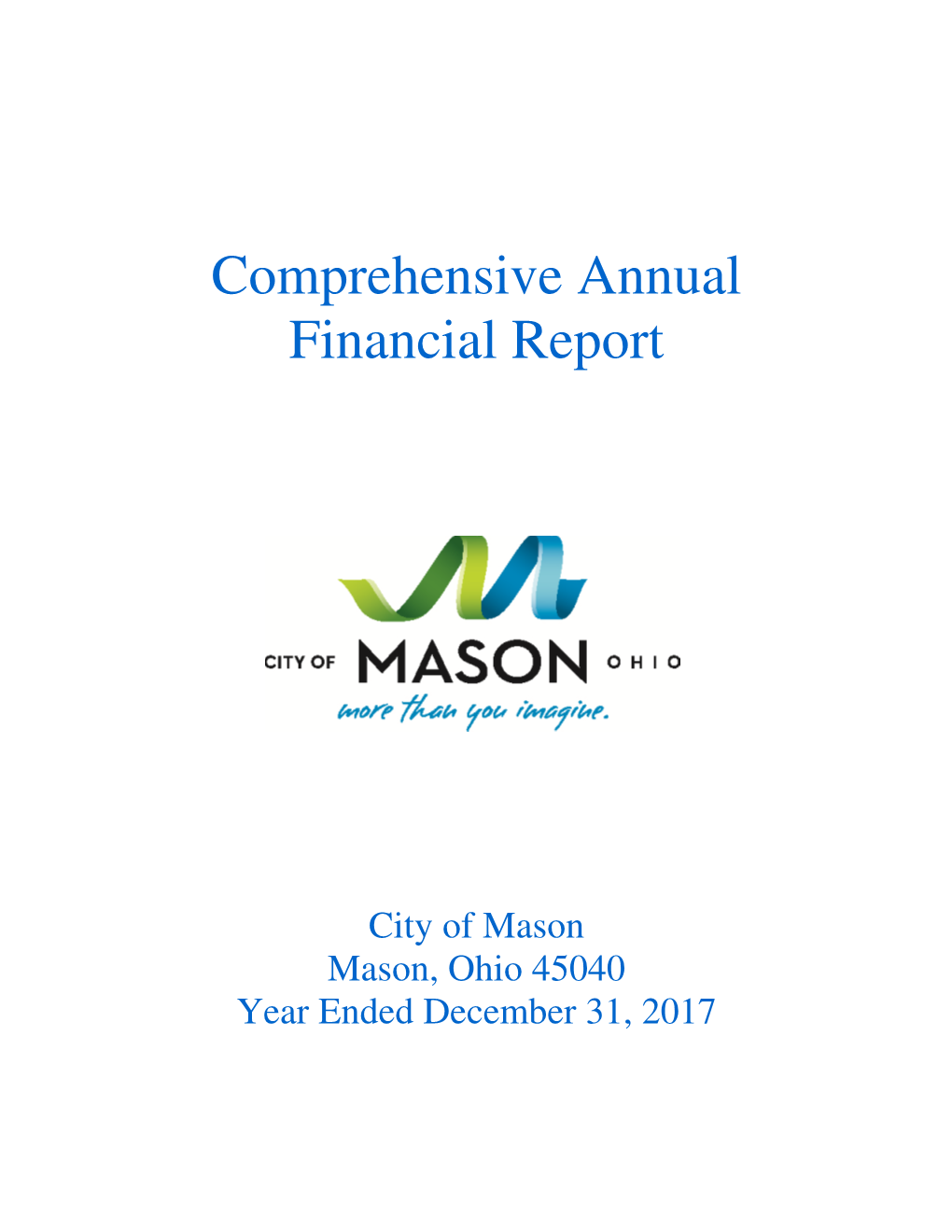 Comprehensive Annual Financial Report