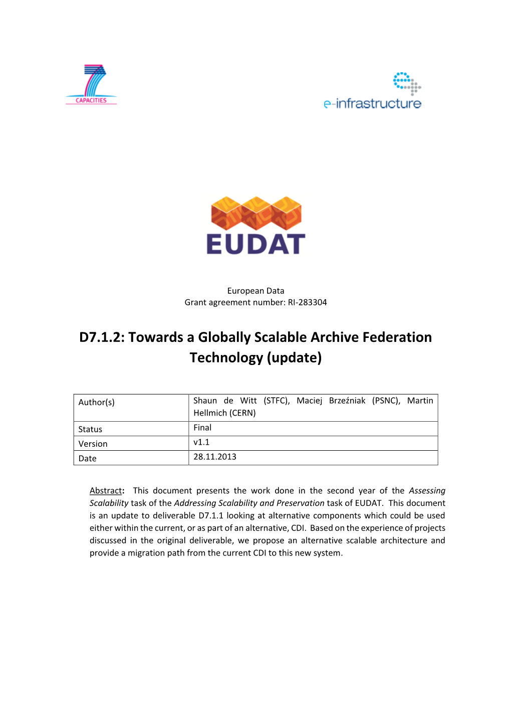 Eudat D7.1.2