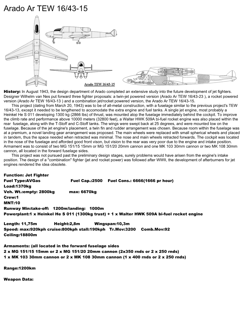 Arado Ar TEW 16/43-15