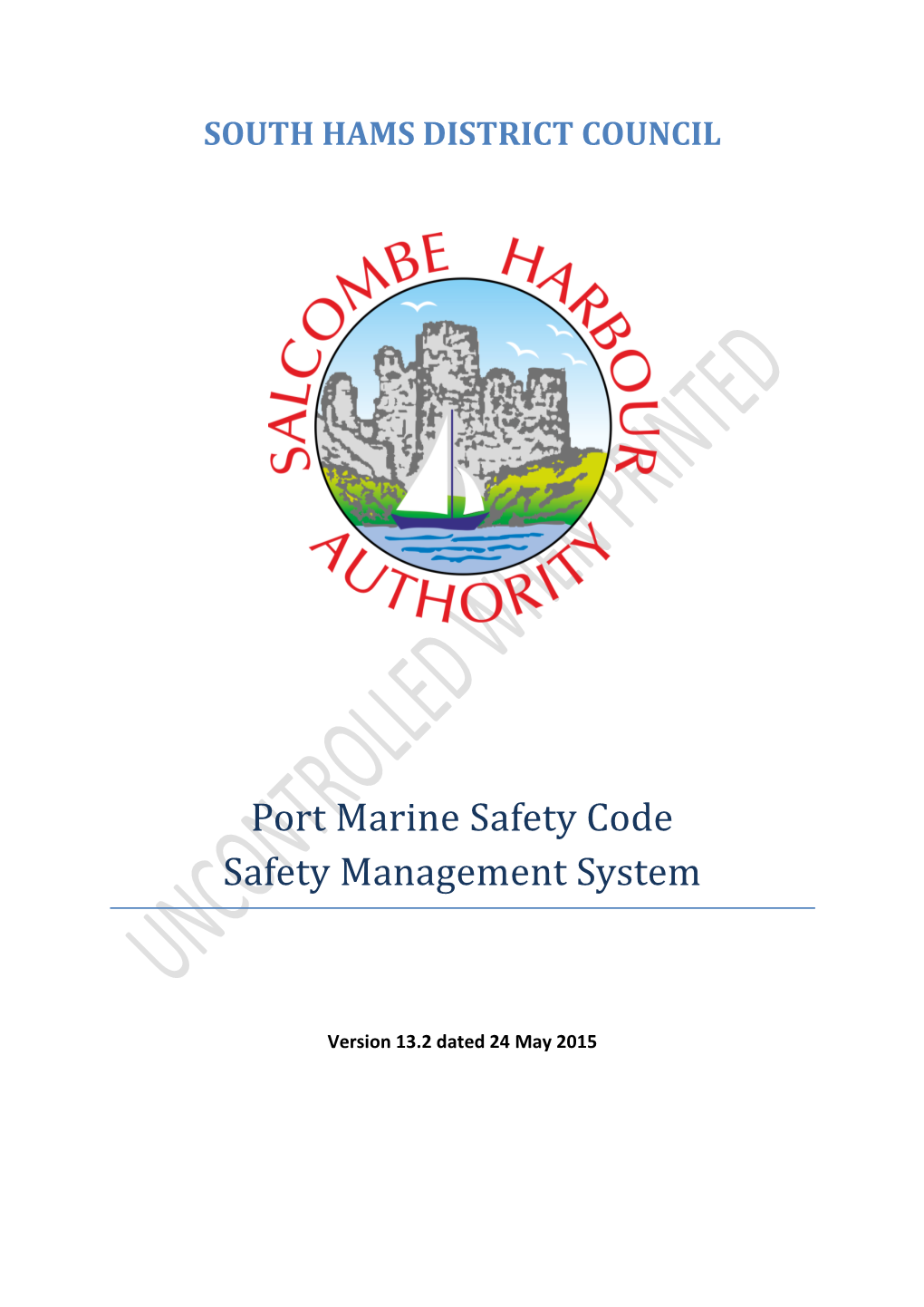 Port Marine Safety Code Safety Management System