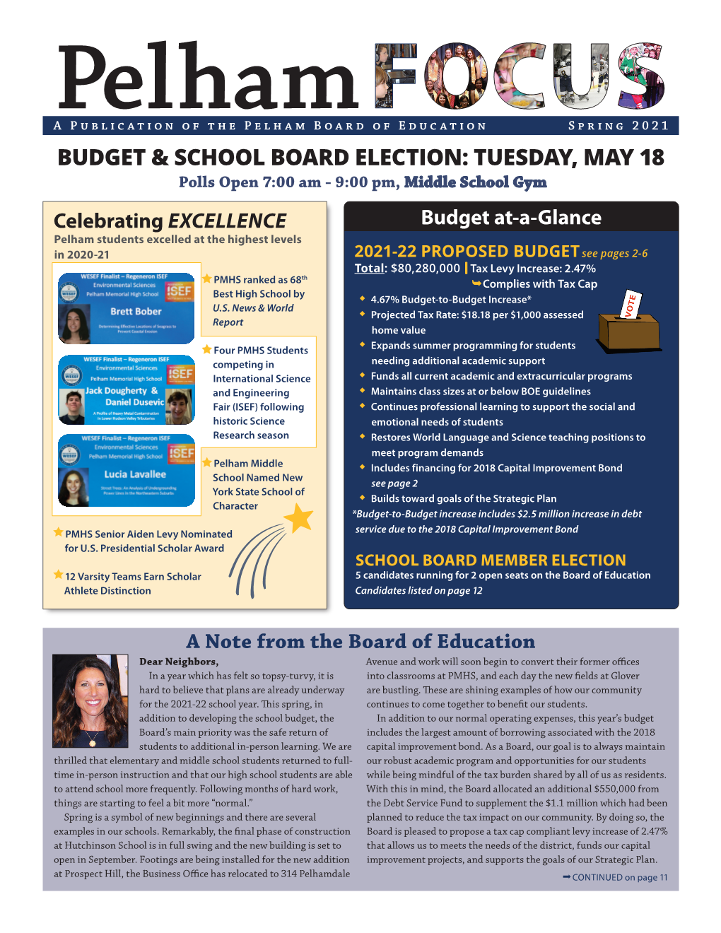 Budget & School Board Election