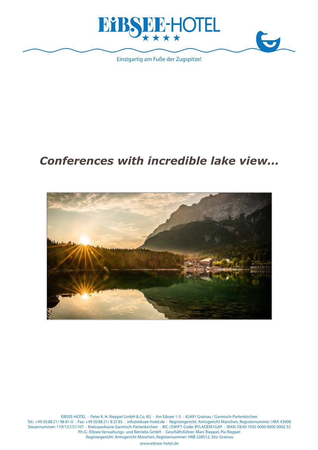 Conference Brochure EIBSEE-HOTEL 20