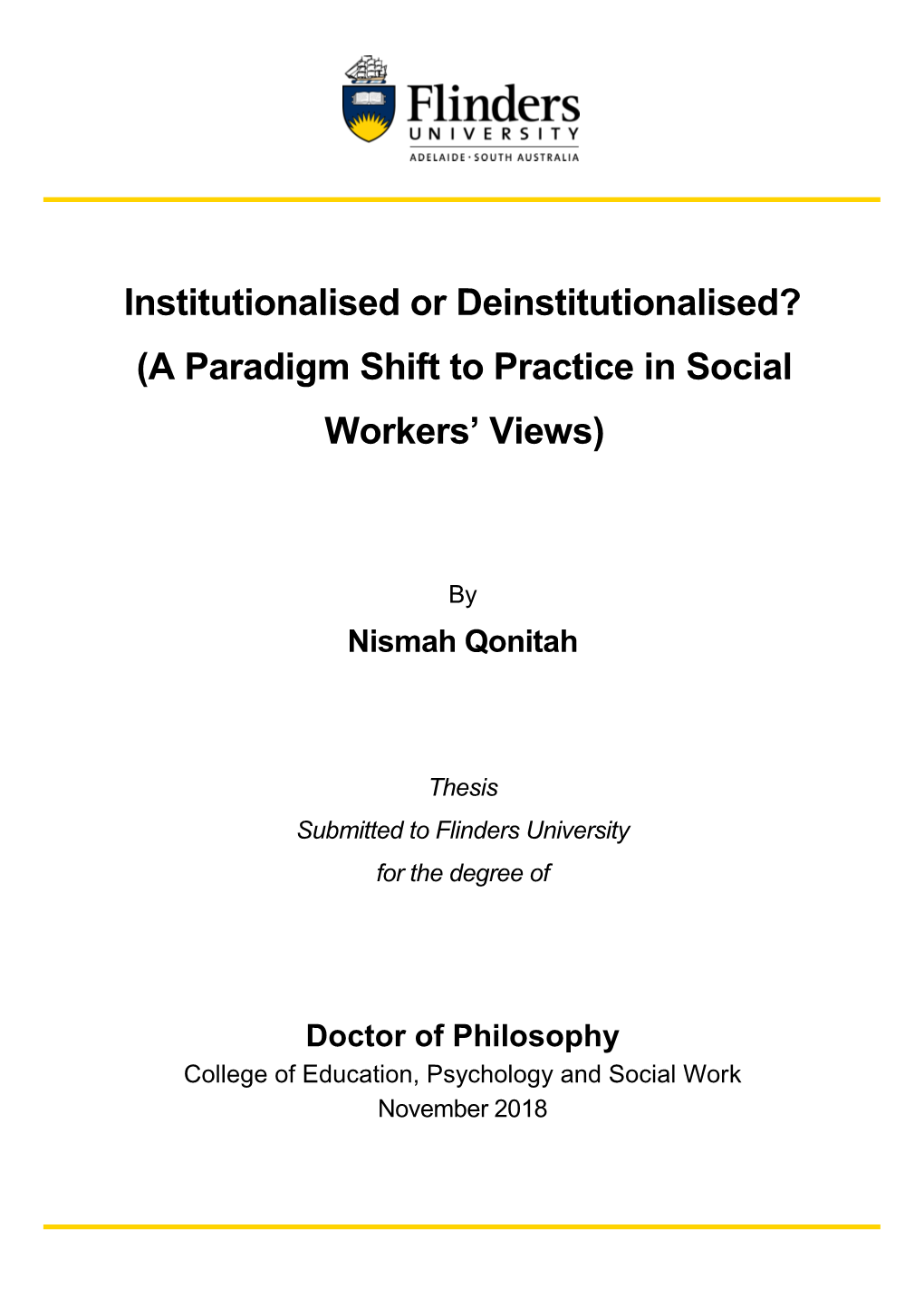 A Paradigm Shift to Practice in Social Workers' Views