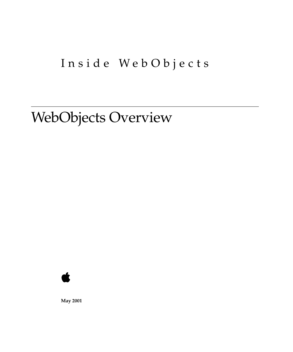 Webobjects Overview