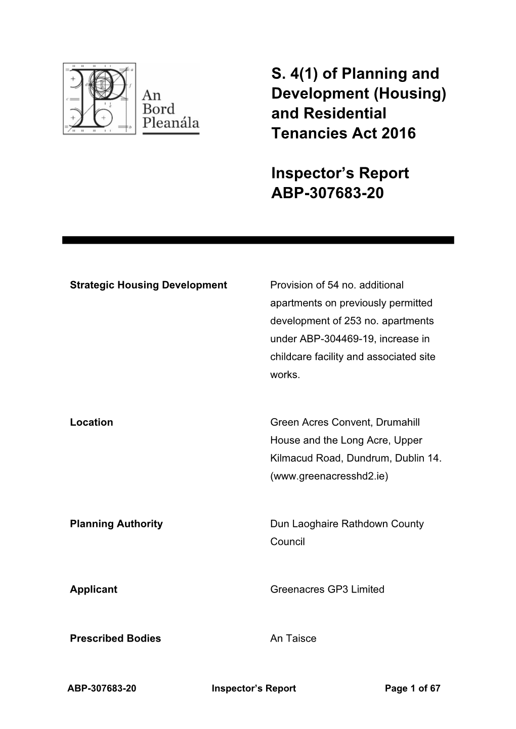 And Residential Tenancies Act 2016 Inspector's