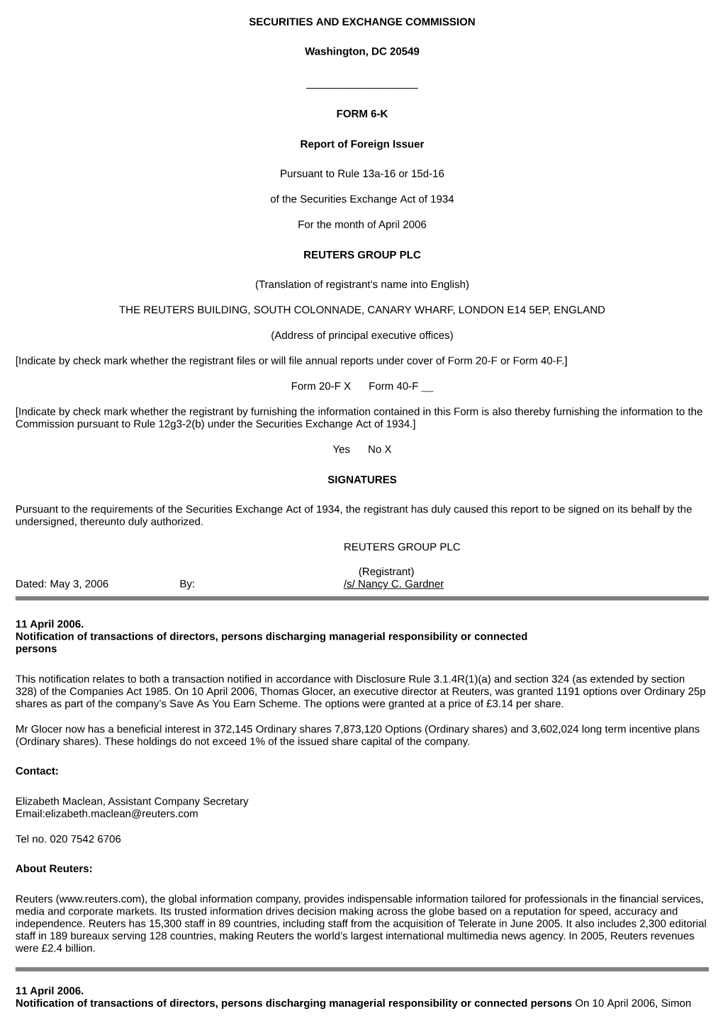 SECURITIES and EXCHANGE COMMISSION Washington, DC 20549 FORM 6-K Report of Foreign Issuer Pursuant to Rule 13A-16 Or 15D-16 of T