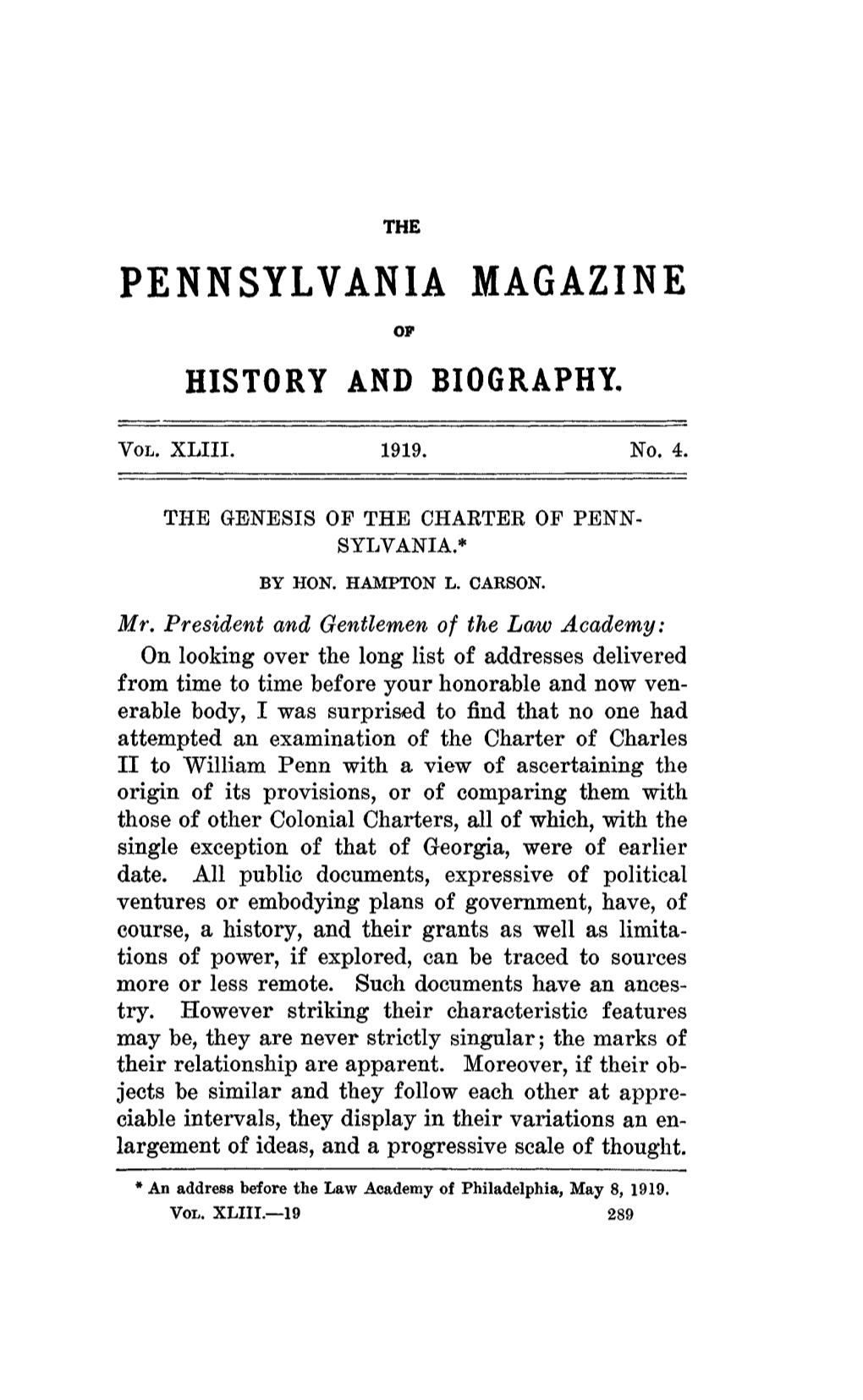 Pennsylvania Magazine