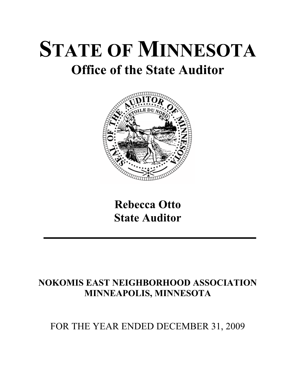 Nokomis East Neighborhood Association Financial Statements