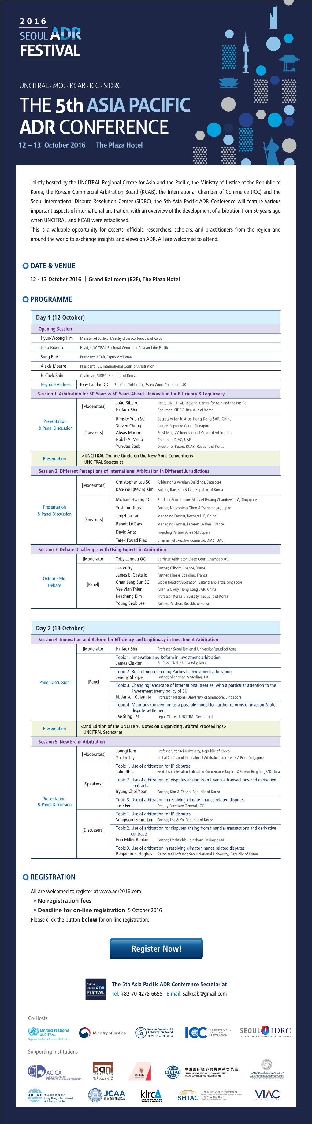 The 5Th Asia-Pacific ADR Flyer 0919 Ver.4 안