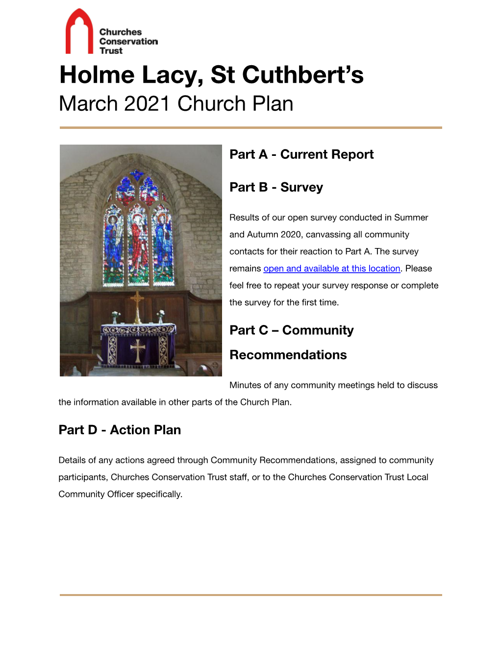 Holme Lacy Church Plan March 2021.Pdf