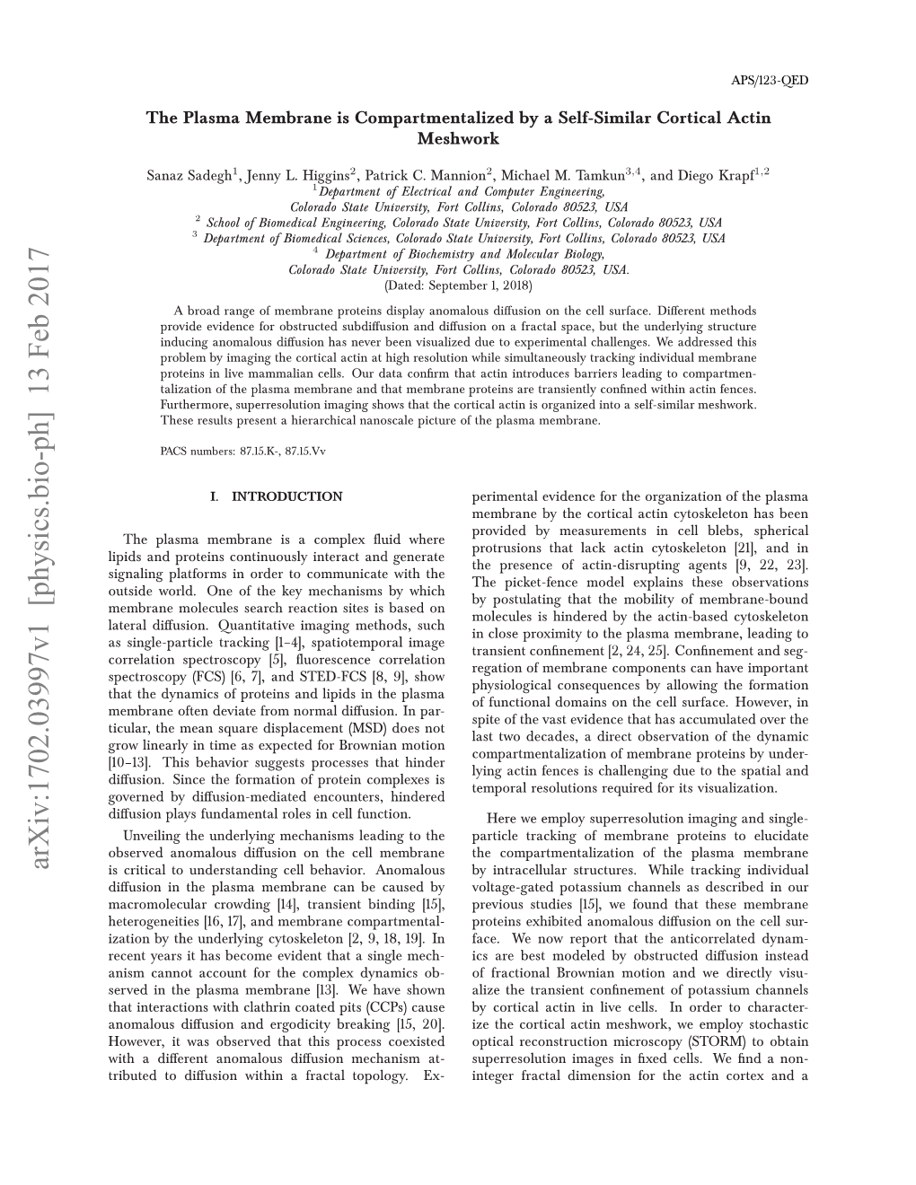 Arxiv:1702.03997V1 [Physics.Bio-Ph] 13 Feb 2017 Rbtdt Iuinwti Rca Oooy Ex- Topology