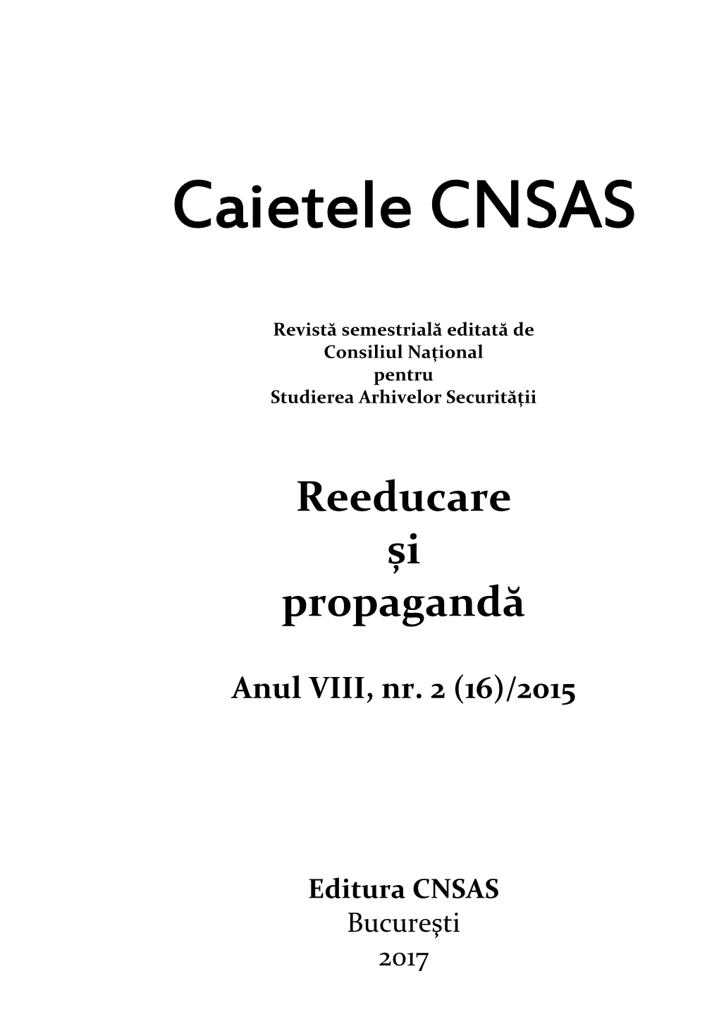 Caietele CNSAS