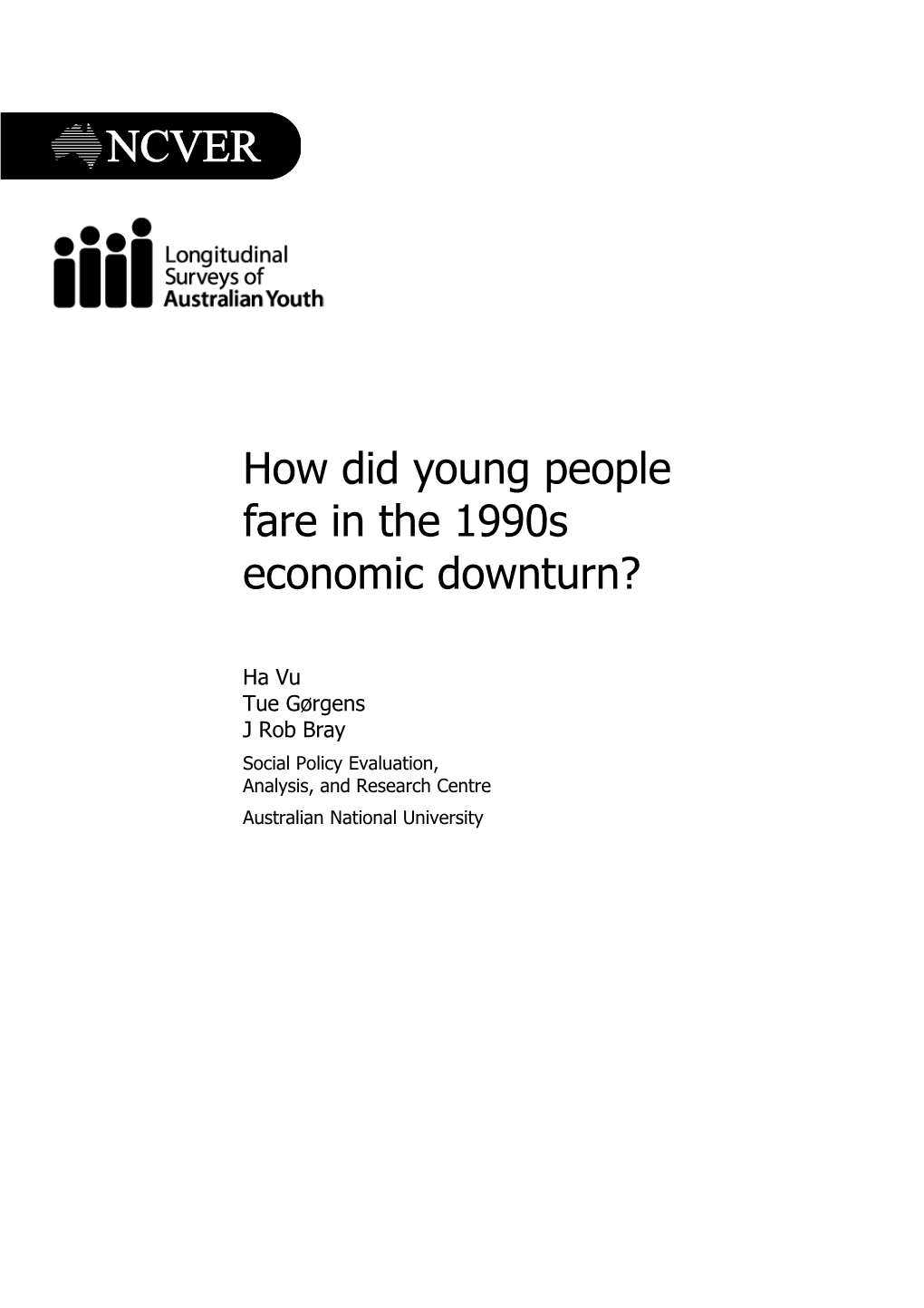 Young People in Downturn