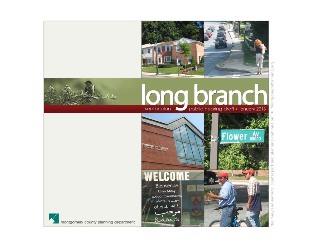 Long Branch Sector Plan Public Hearing Draft