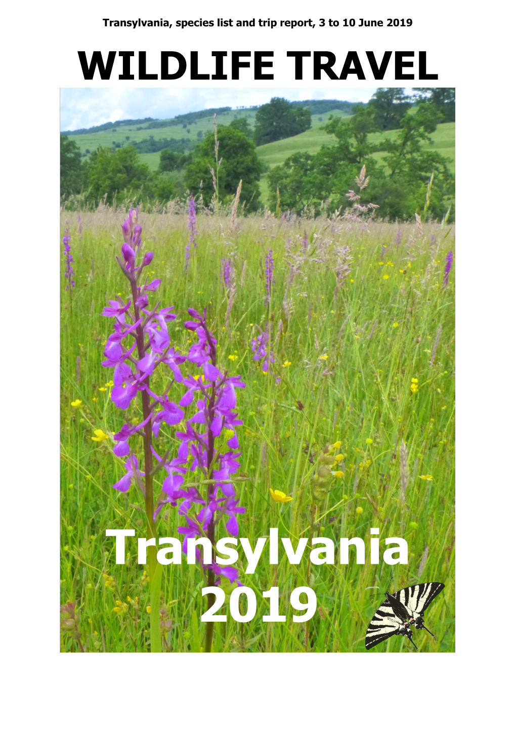 Wildlife Travel Transylvania 2019