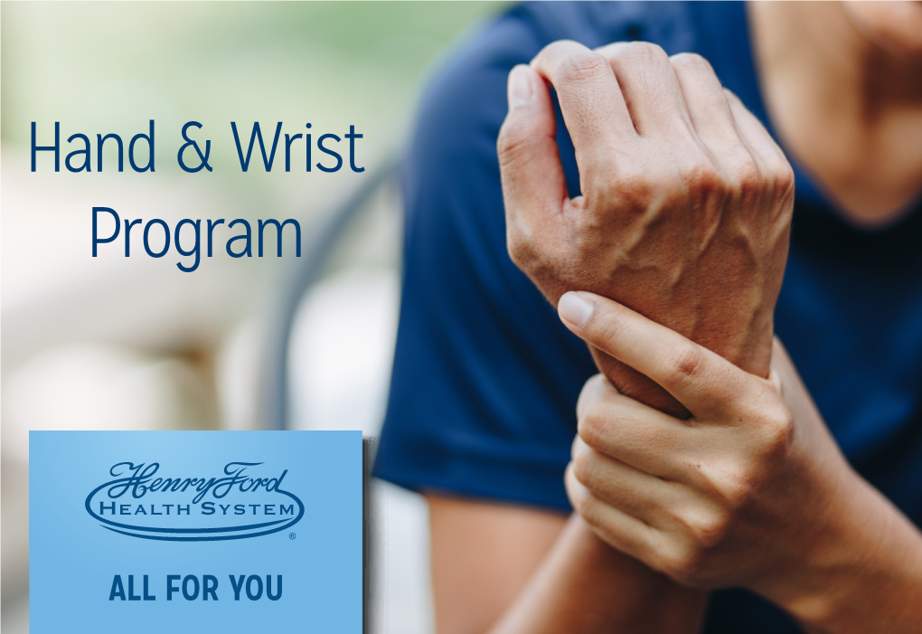 Hand & Wrist Program