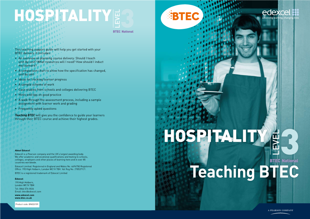 Teaching BTEC Will Give You the Confidence to Guide Your Learners Through Their BTEC Course and Achieve Their Highest Grades