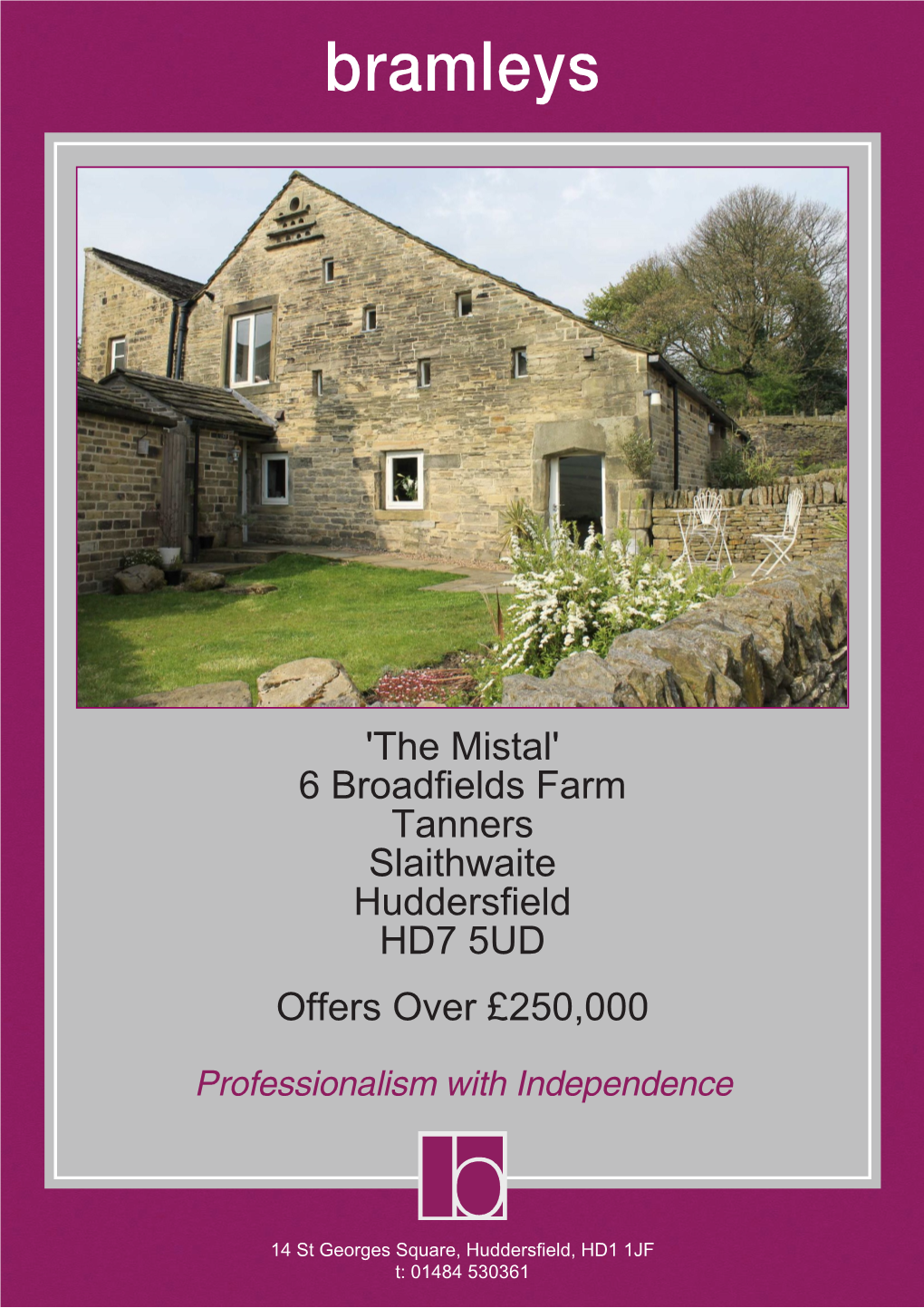 6 Broadfields Farm Tanners Slaithwaite Huddersfield HD7 5UD Offers Over £250,000