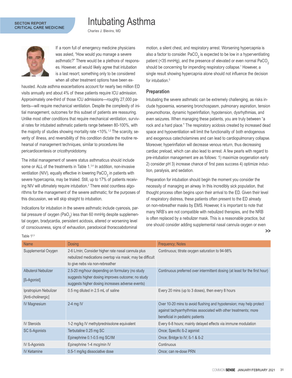 Intubating Asthma CRITICAL CARE MEDICINE Charles J