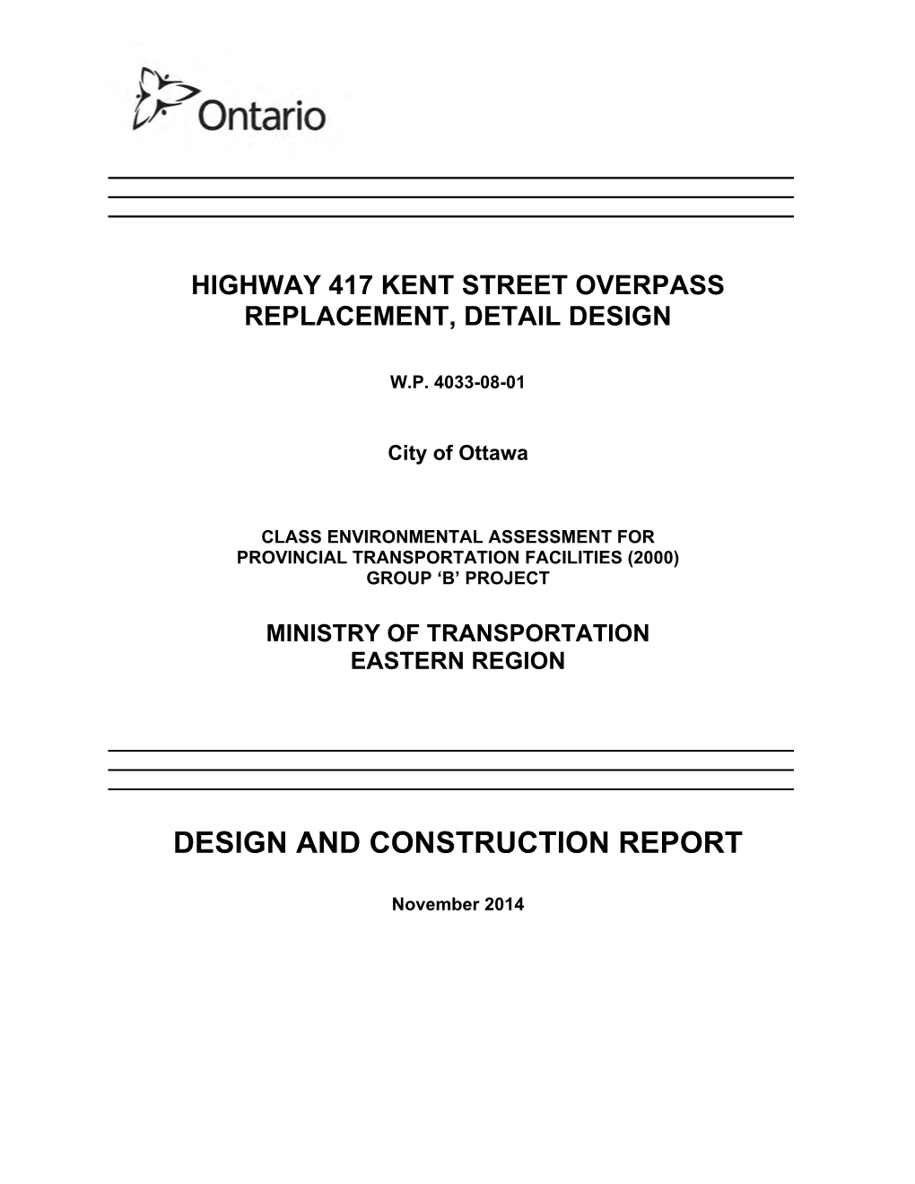 Design and Construction Report