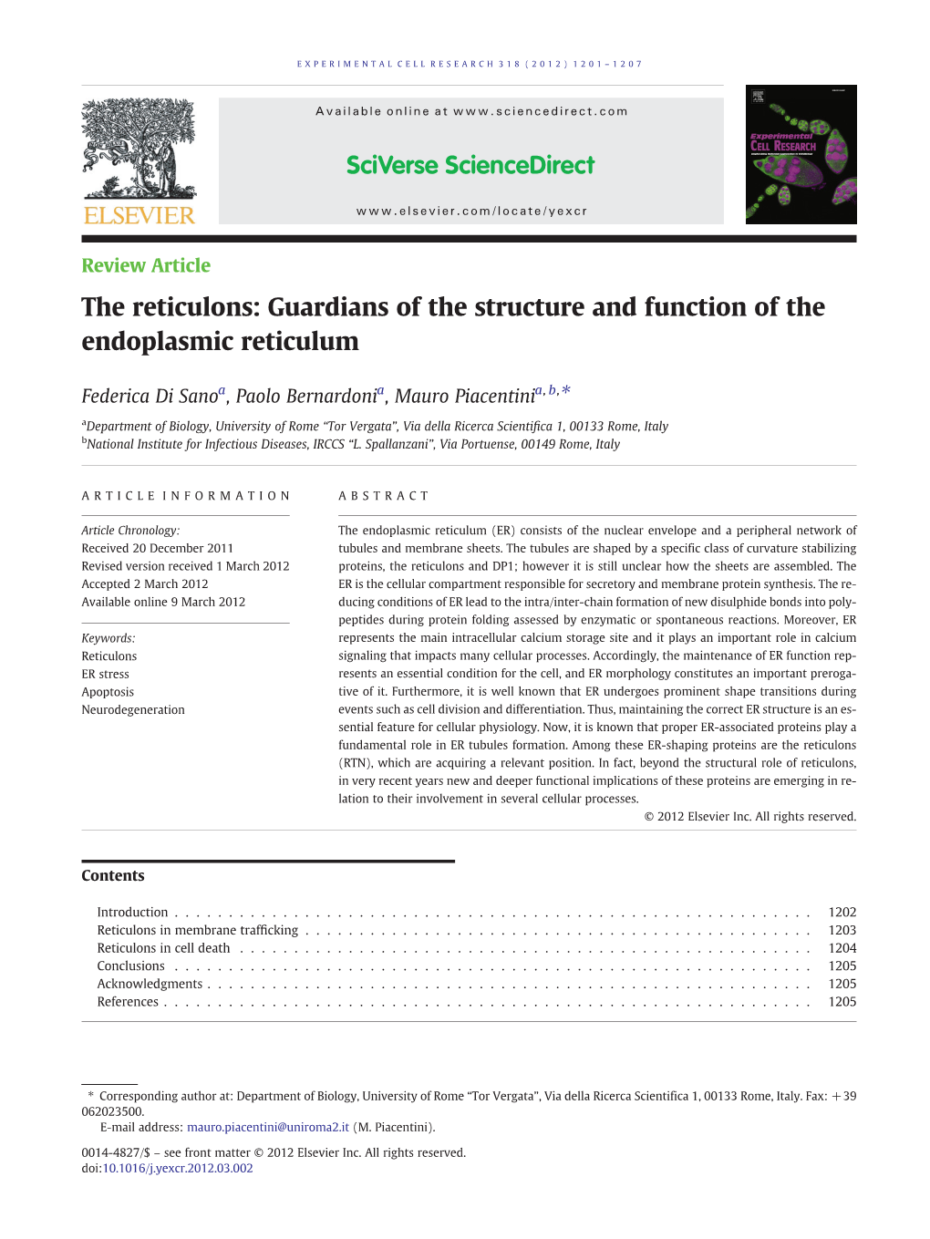 Guardians of the Structure and Function of the Endoplasmic Reticulum