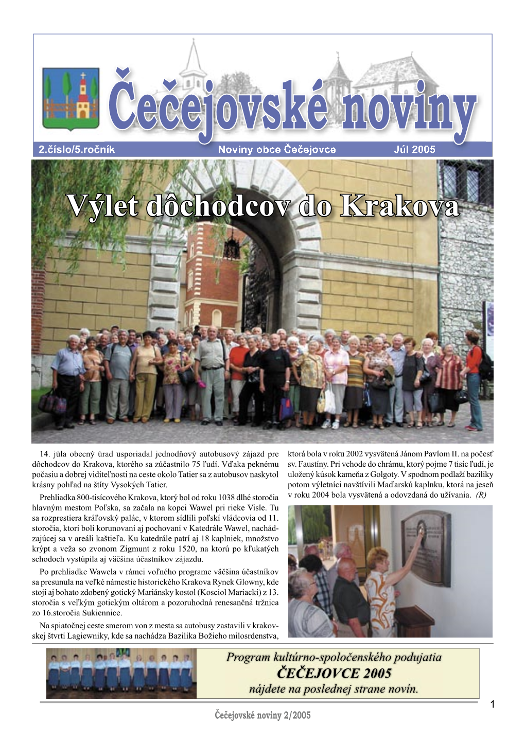Čečejovské Noviny 2-2005
