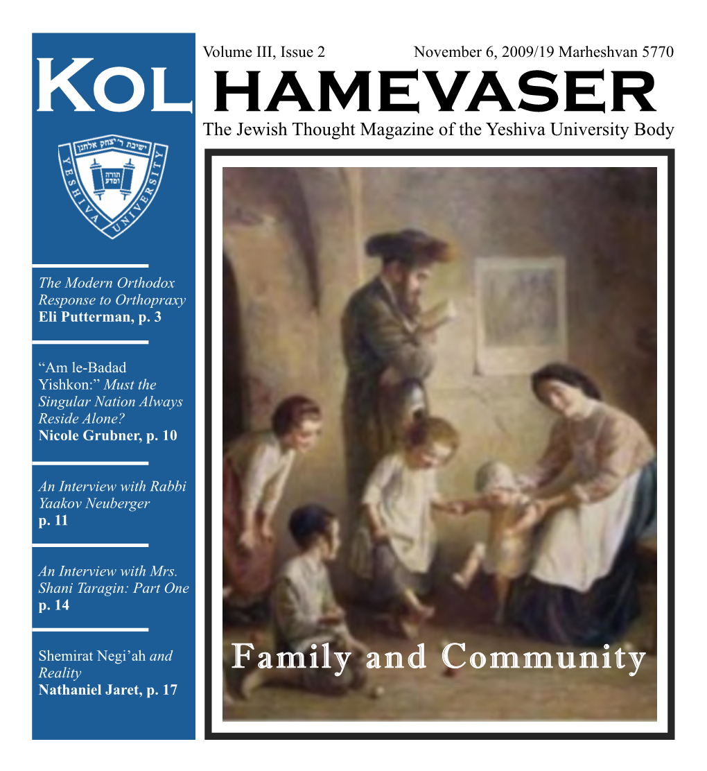 Kol Hamevaser 3.2-Family-And-Community Nov2009.Pdf (814.7Kb)