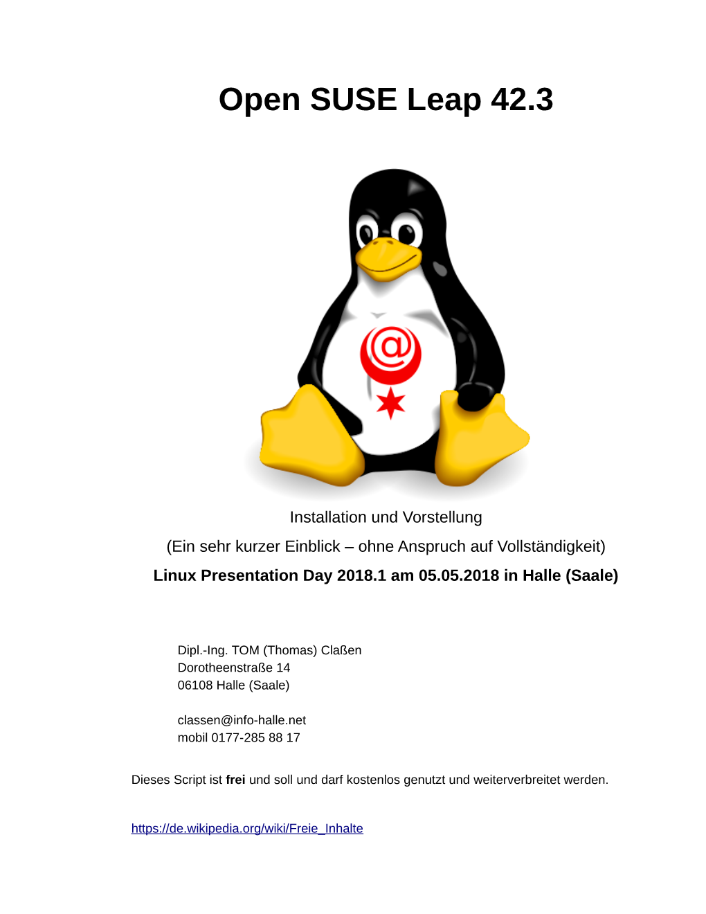 Open SUSE Leap 42.3