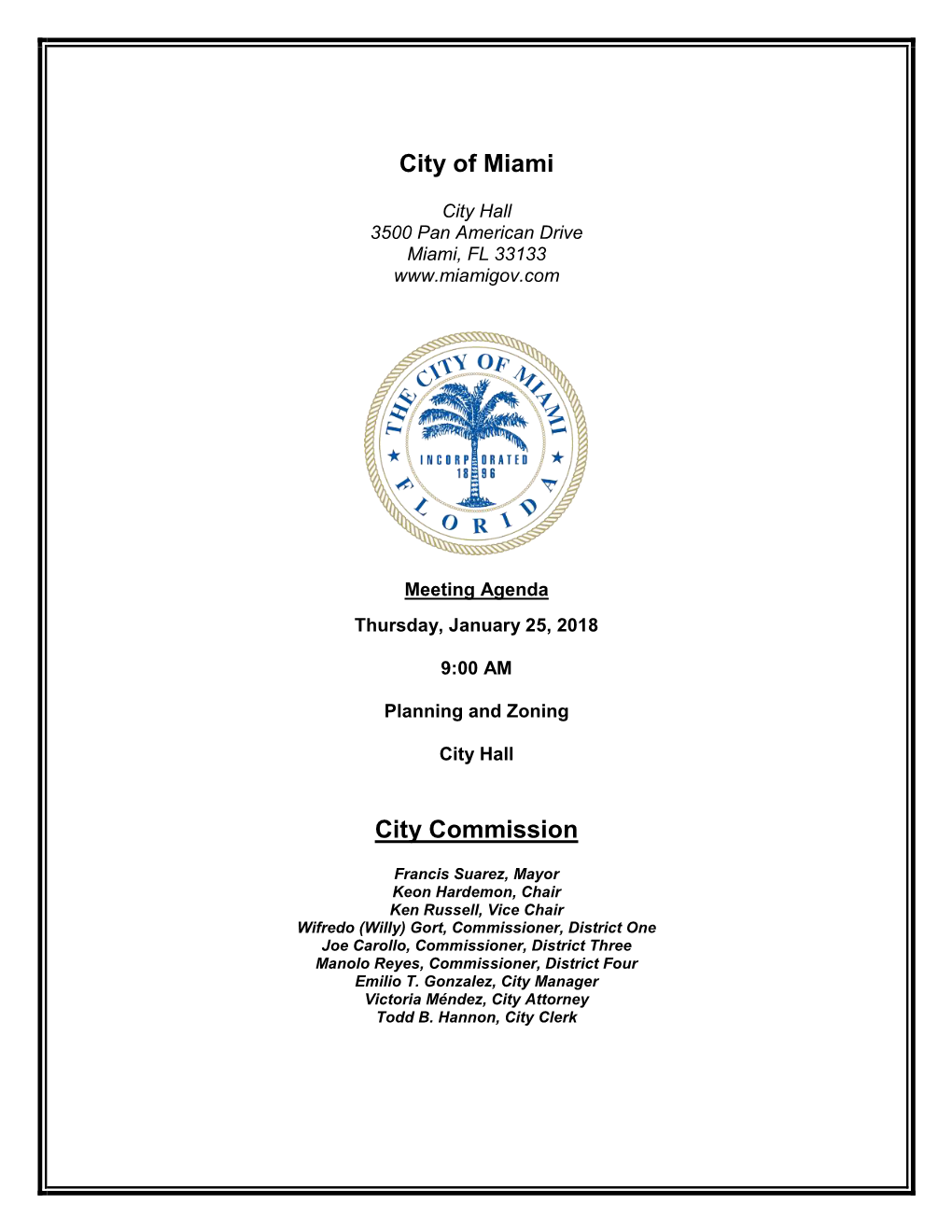 City of Miami City Commission