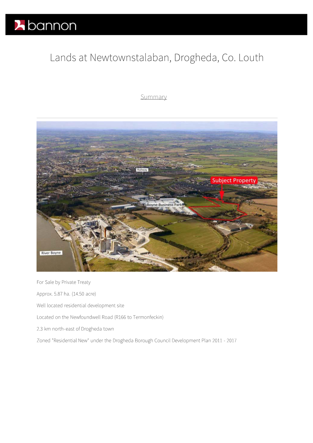 Lands at Newtownstalaban, Drogheda, Co. Louth