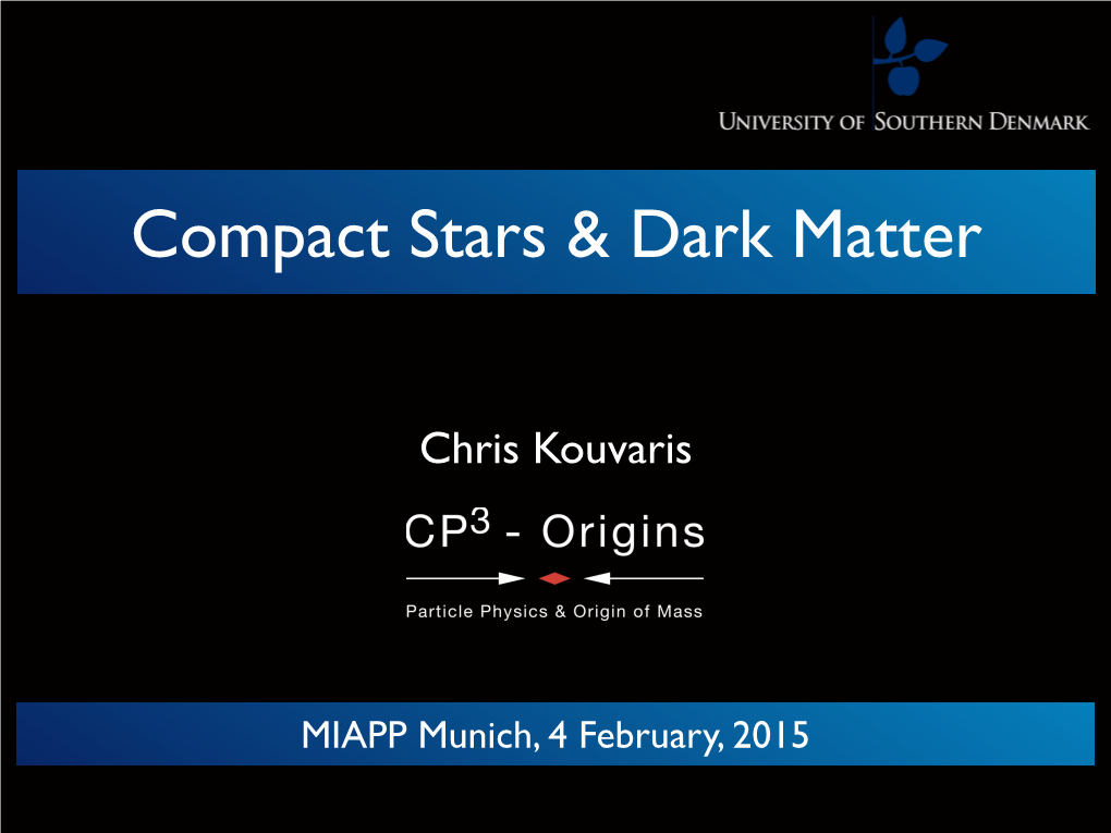 Compact Stars & Dark Matter