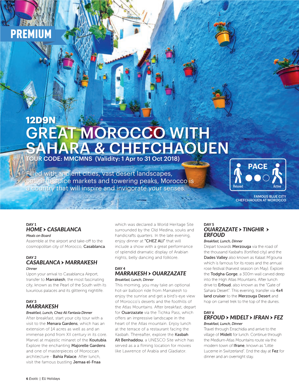 Great Morocco with Sahara & Chefchaouen