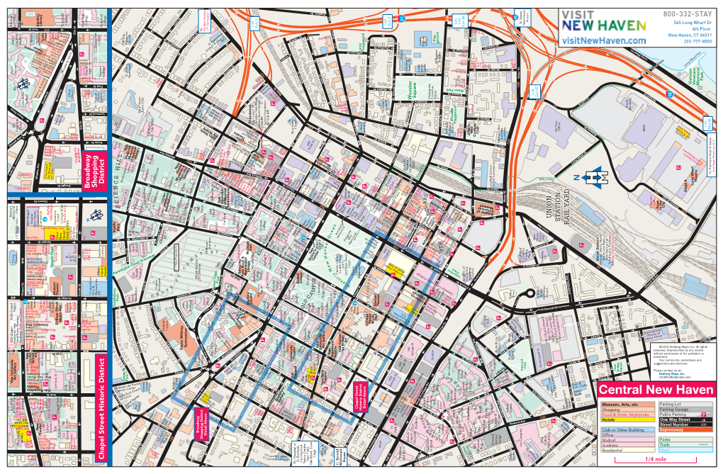 Map of Downtown New Haven