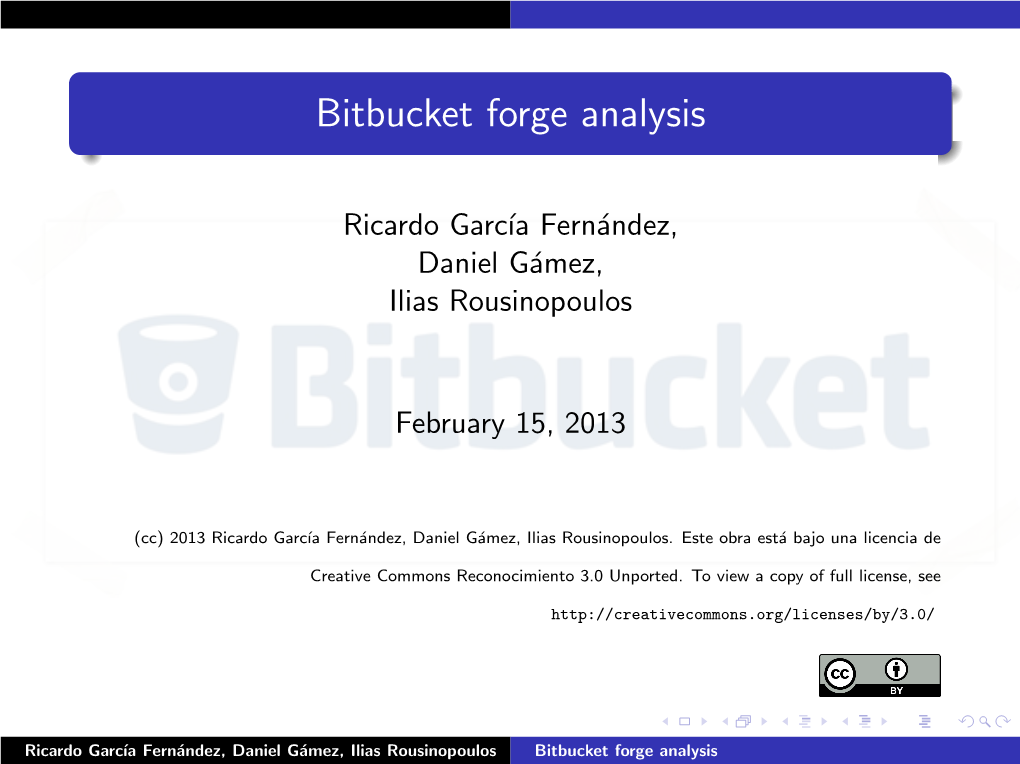 Bitbucket Forge Analysis