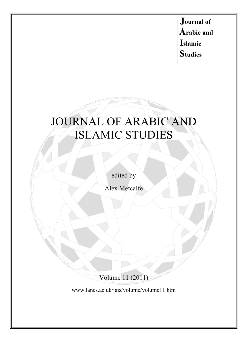 Journal of Arabic and Islamic Studies