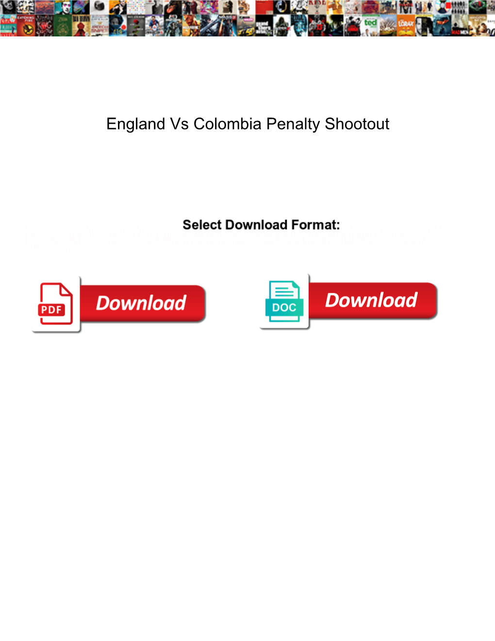 England Vs Colombia Penalty Shootout