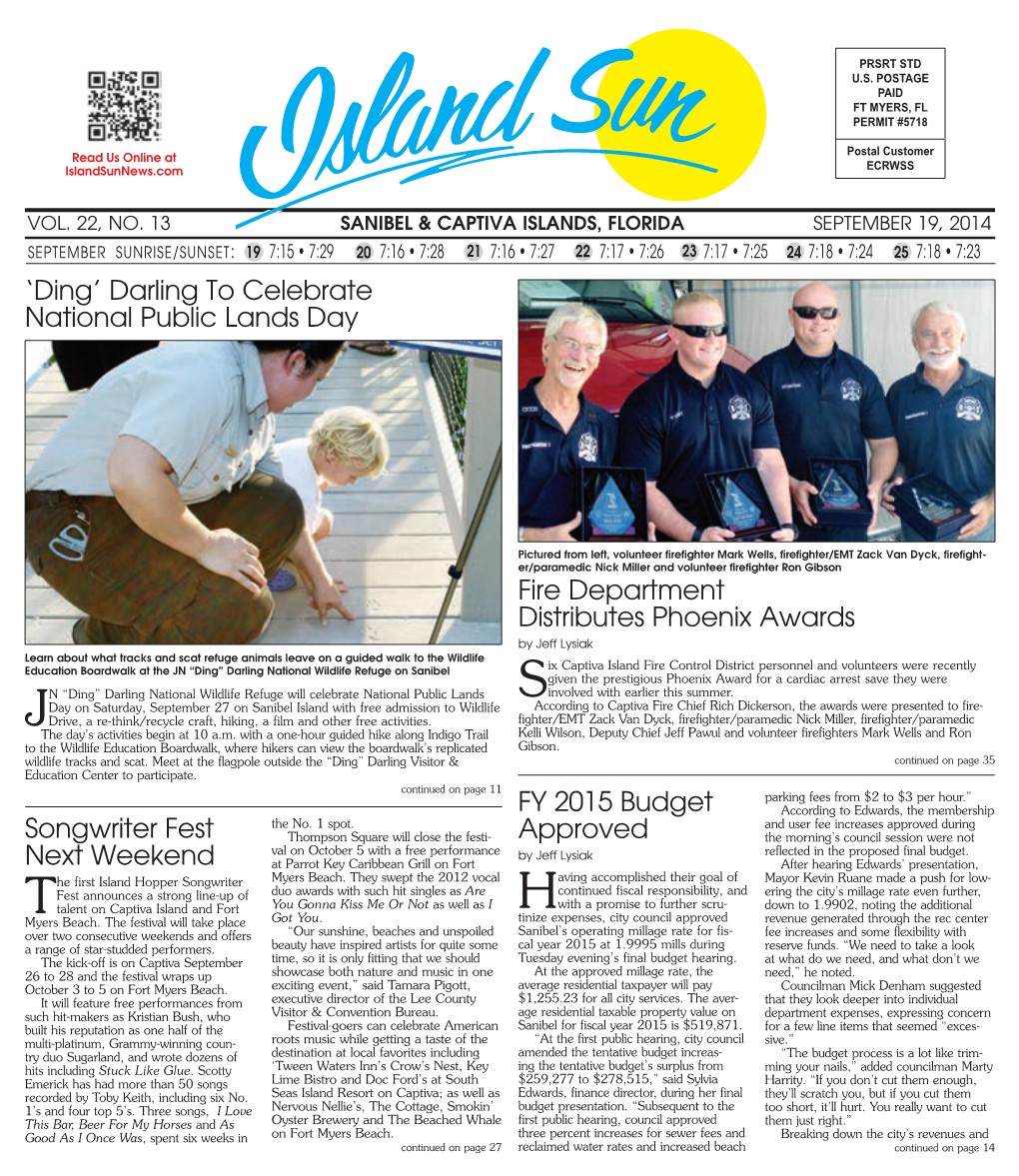 Island Sun News Sanibel September 19