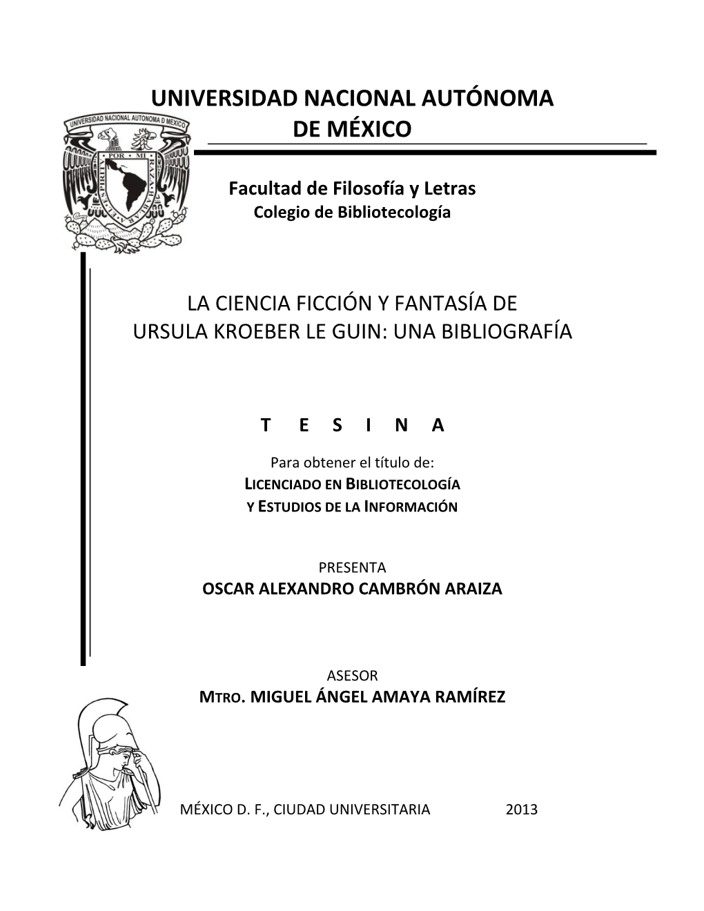 La Ciencia Ficción Y Fantasía De Ursula Kroeber Le Guin: Una Bibliografía