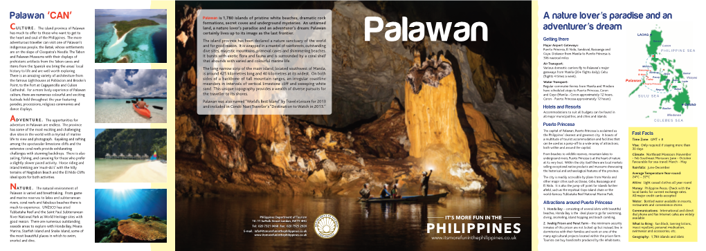 A Nature Lover's Paradise and an Adventurer's Dream Palawan 'CAN'