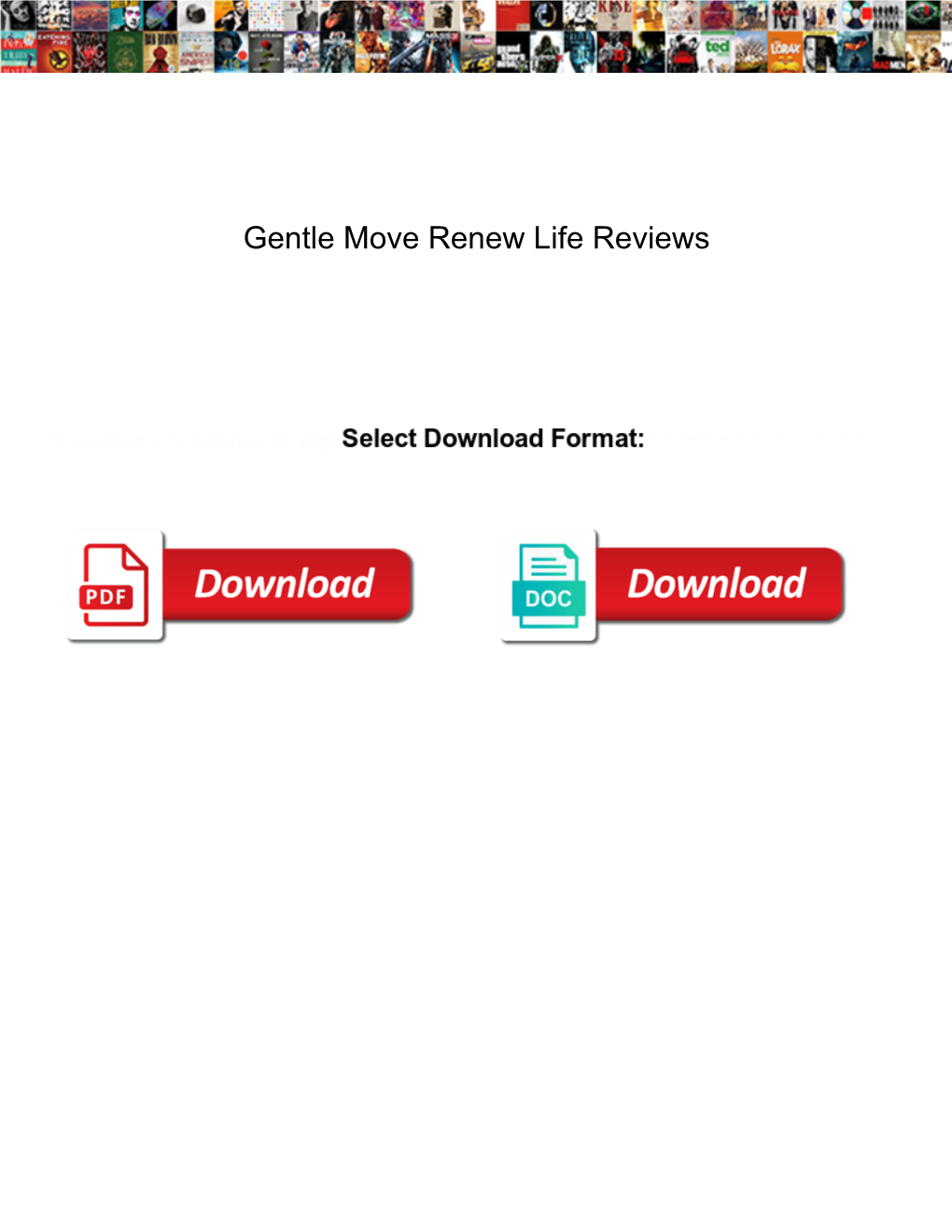 Gentle Move Renew Life Reviews