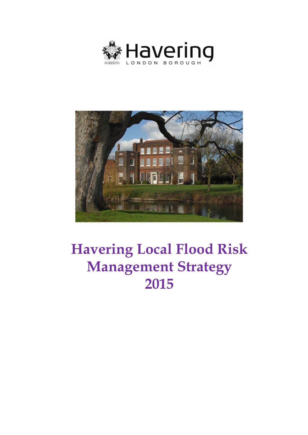 Havering Flood Risk Management Strategy 2015