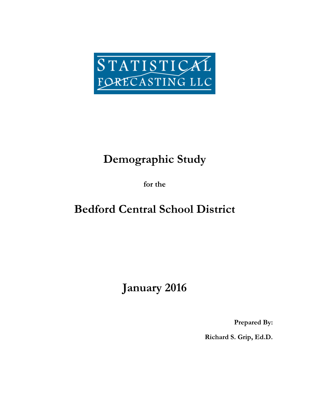 Demographic Study Bedford Central School District January 2016