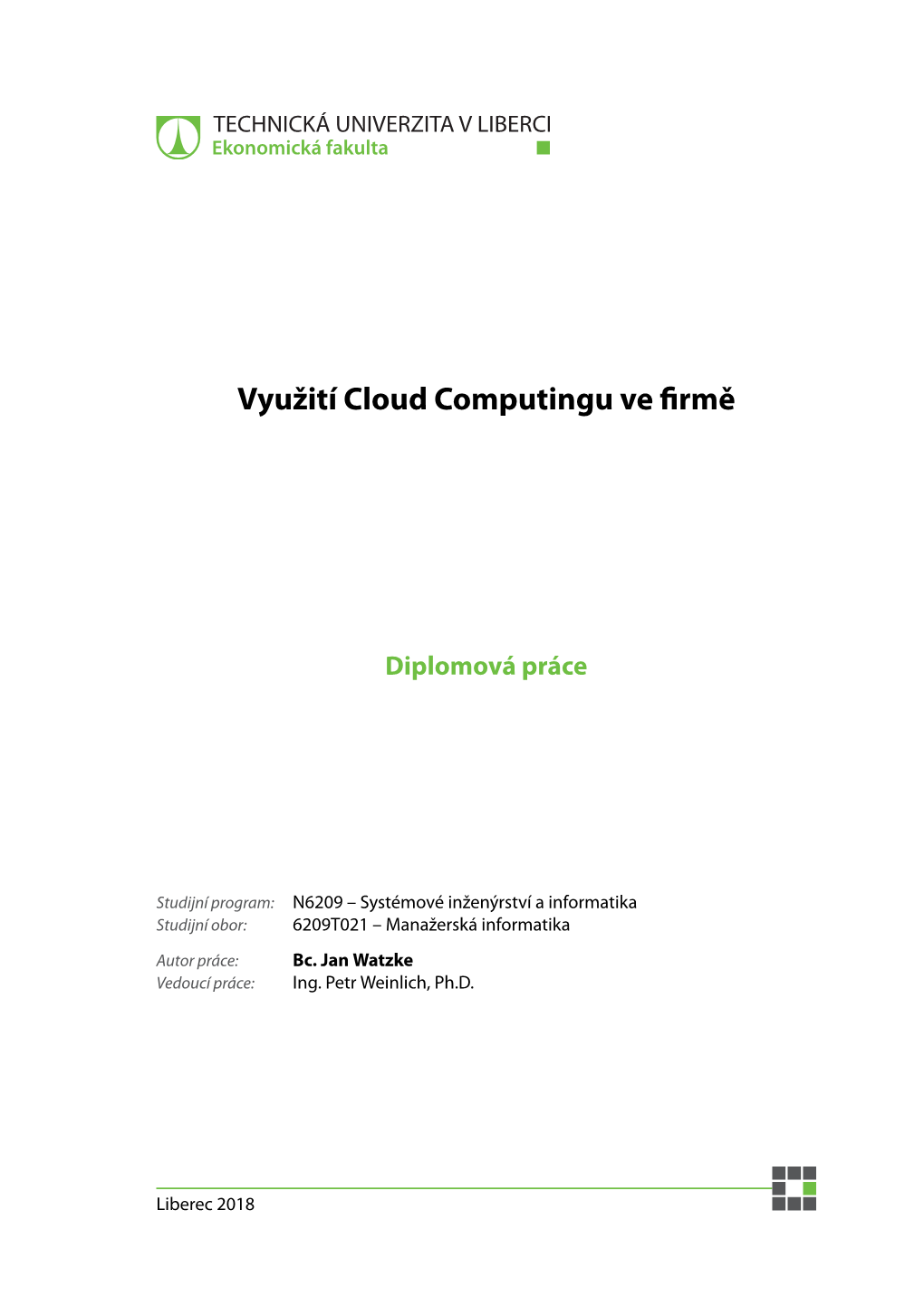 Využití Cloud Computingu Ve Firmě