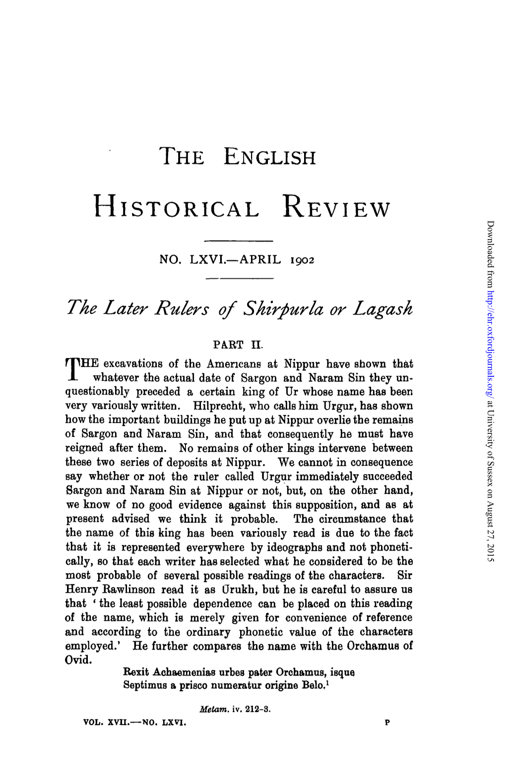 HISTORICAL REVIEW Downloaded From