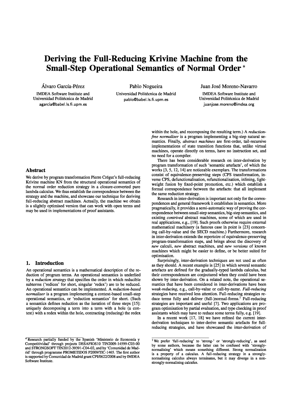 Deriving the Full-Reducing Krivine Machine from the Small-Step Operational Semantics of Normal Order *