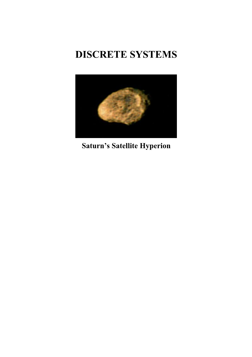 Discrete Systems