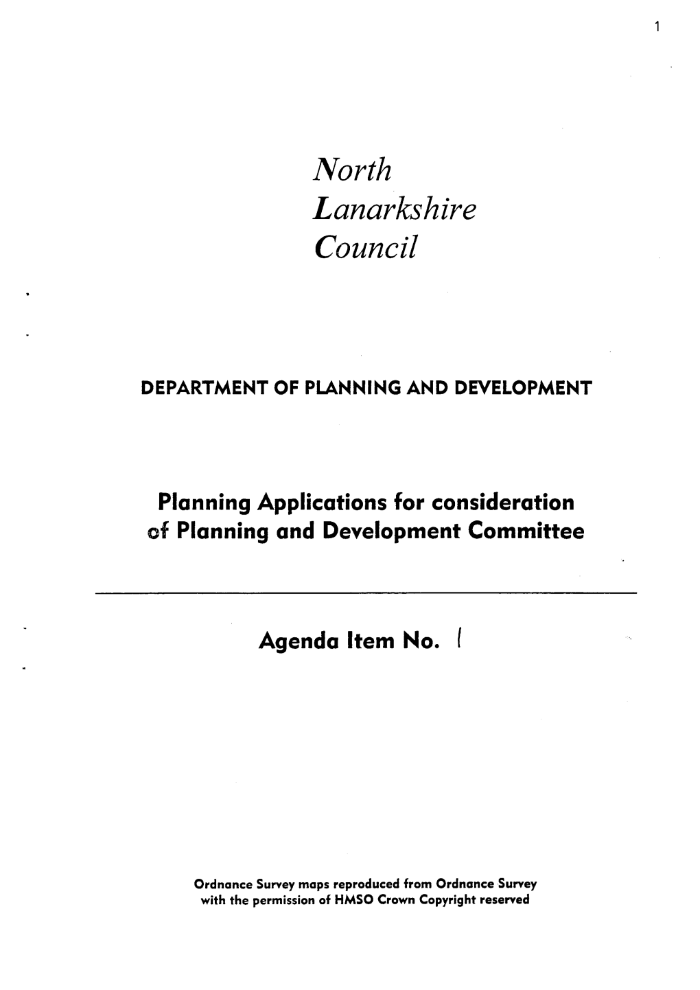 Department of Planning and Development